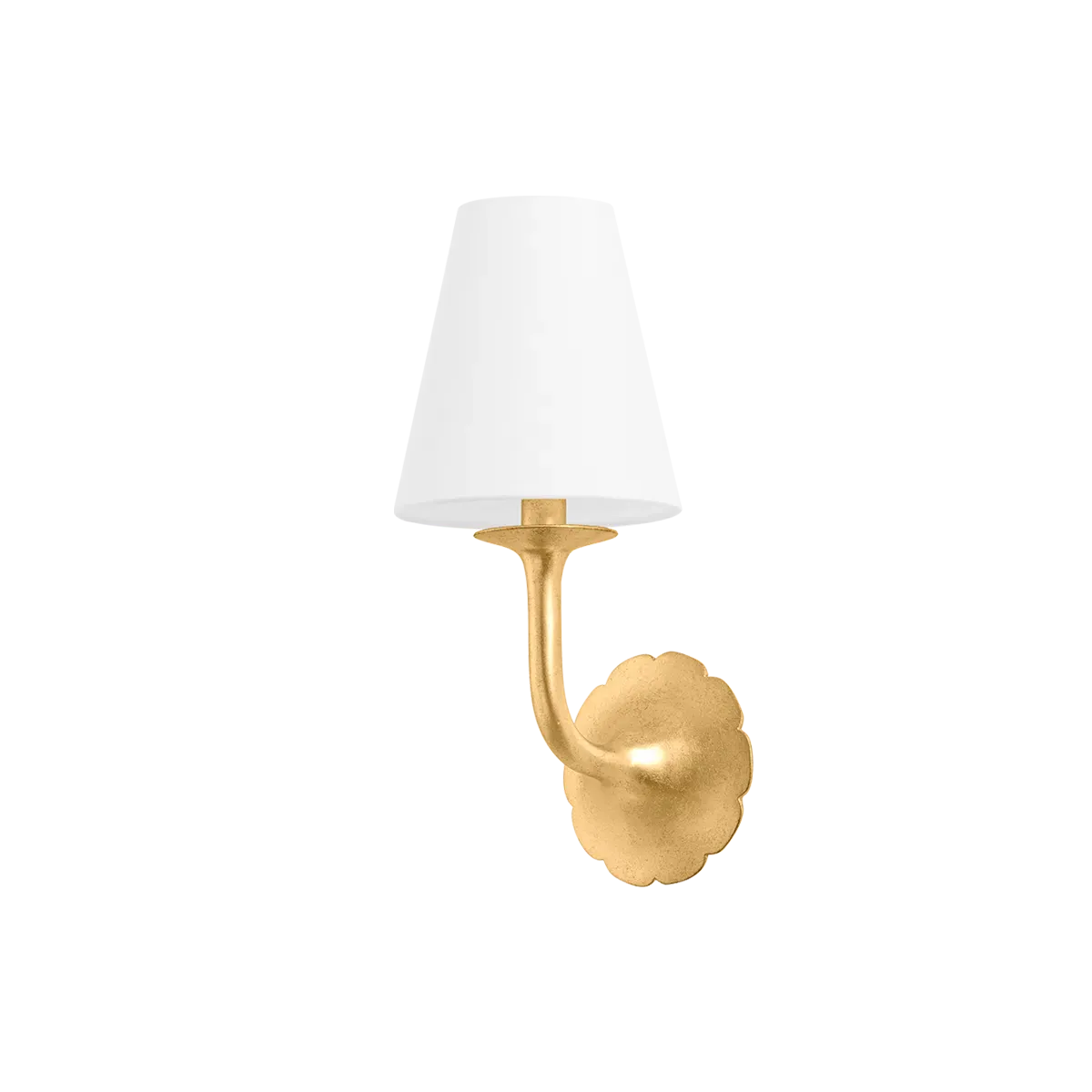 Hannah Bloom Wall Sconce - Gold, Linen product