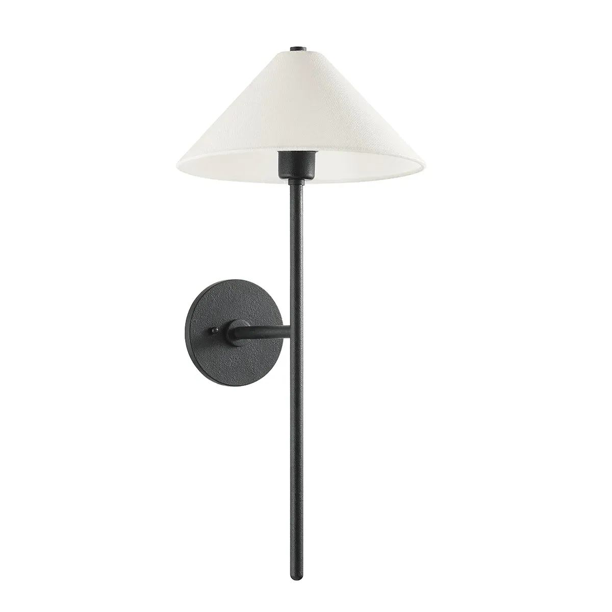 Kate Iron Shade Wall Sconce - Off-White, Linen product