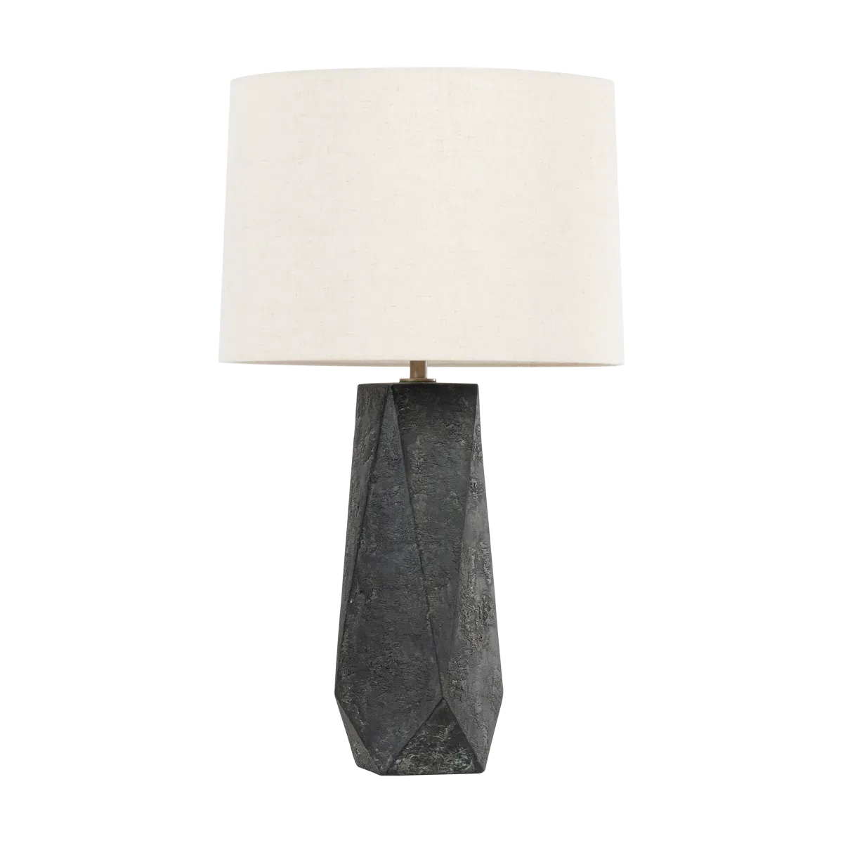 Laguna Faceted Table Lamp - Black, Ceramic product