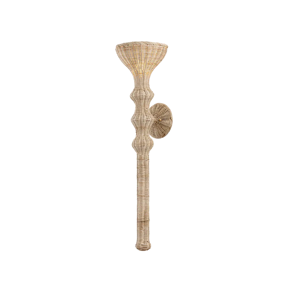 Marrakech Rattan Wicker Wall Sconce - Gold product