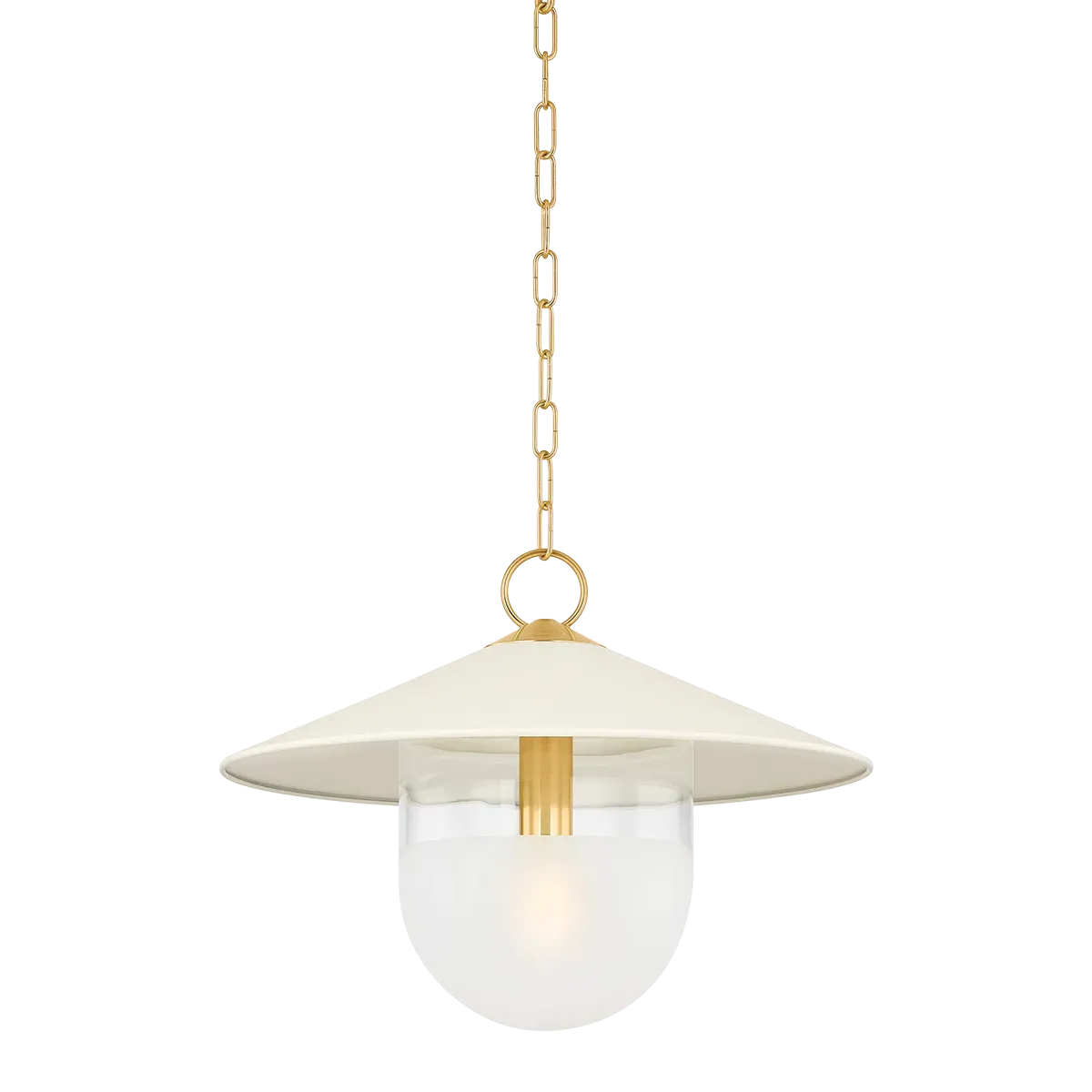Maui Sands Small Pendant Light - Cream, Glass product