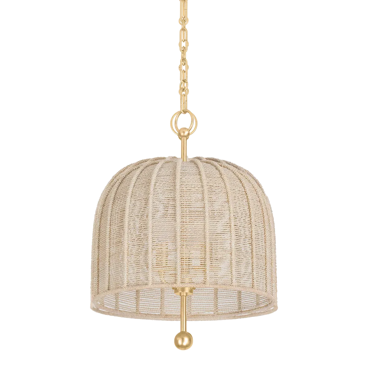 Melrose Abaca Rope Small Pendant - Bleached, Abaca product
