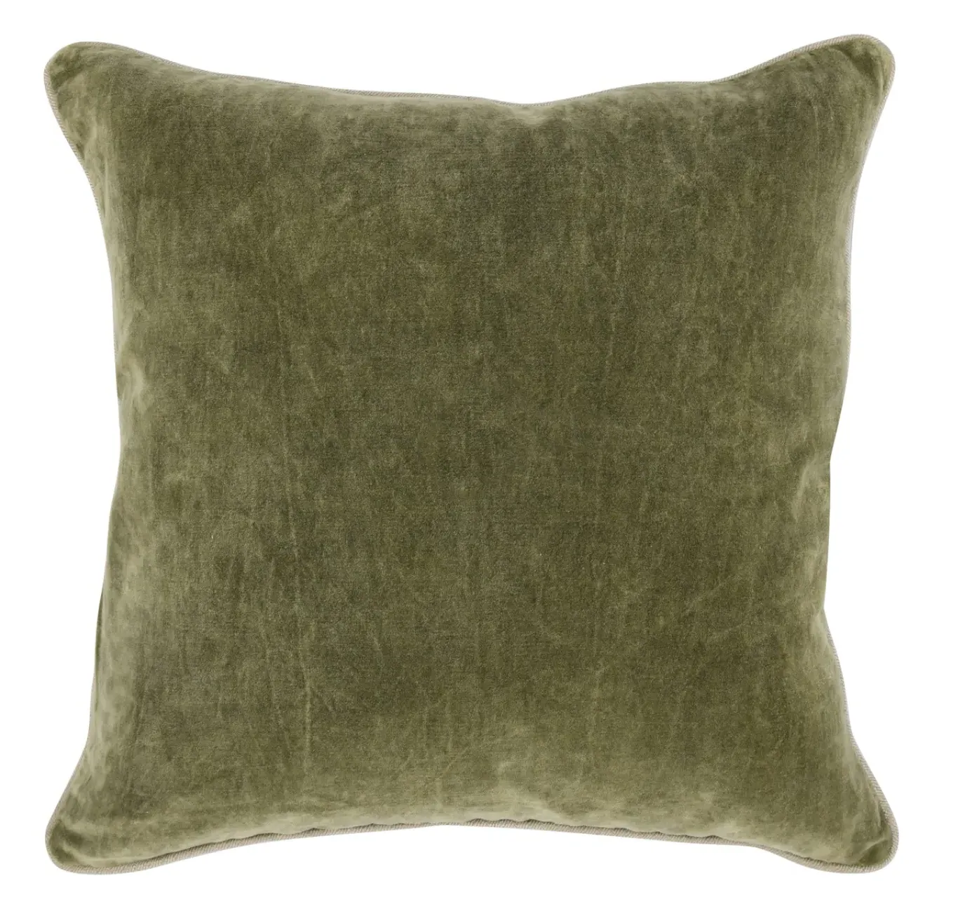 Moss Velvet Cushion Set of Two - Green, Cotton Velvet product