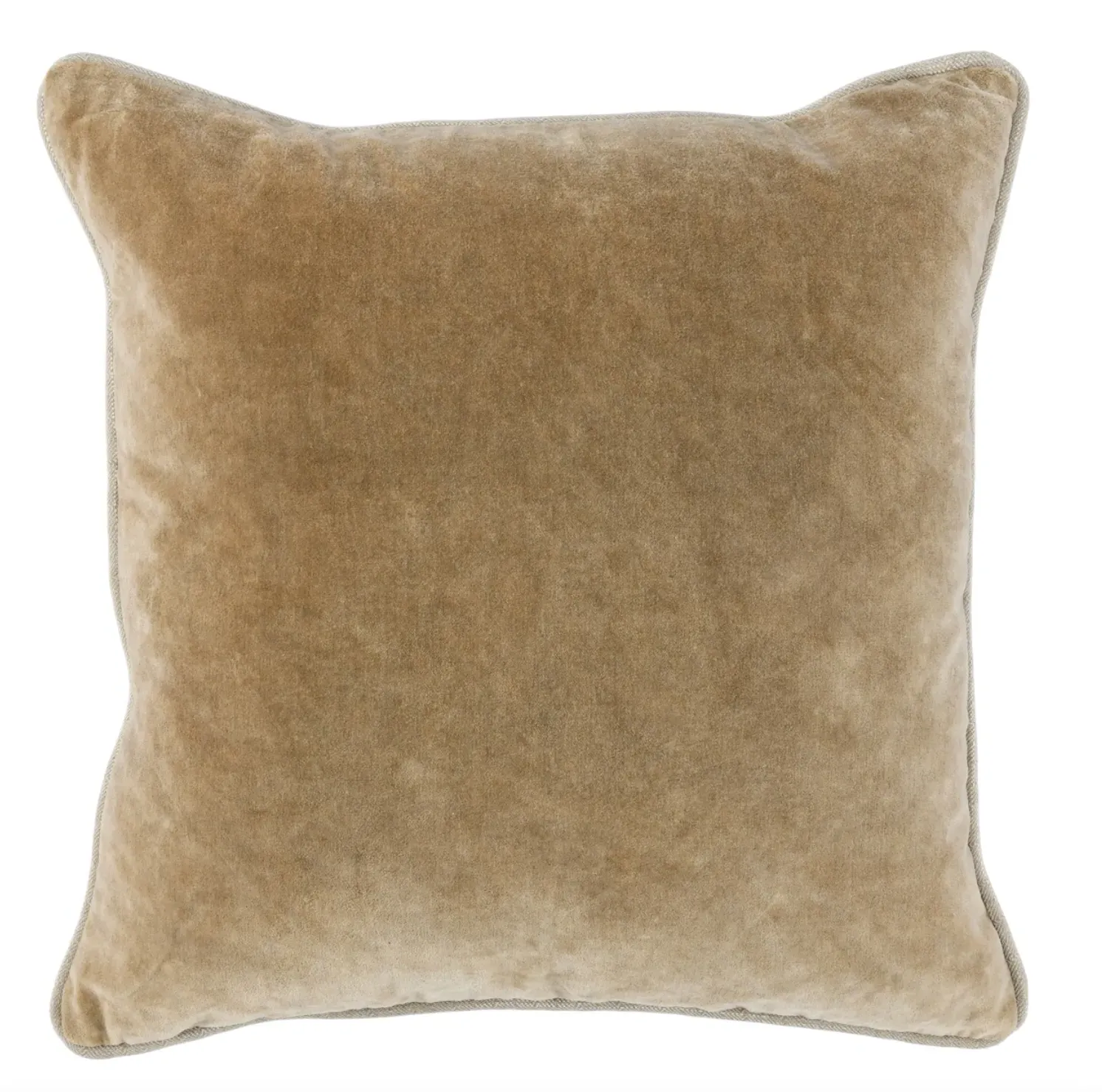 Oat Velvet Pillow Set of Two - Oat, Cotton Velvet product