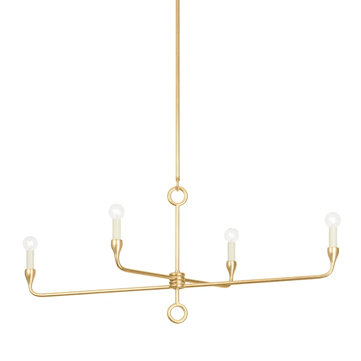 Pivot Linear 5-Light Small Chandelier - Vintage Gold product