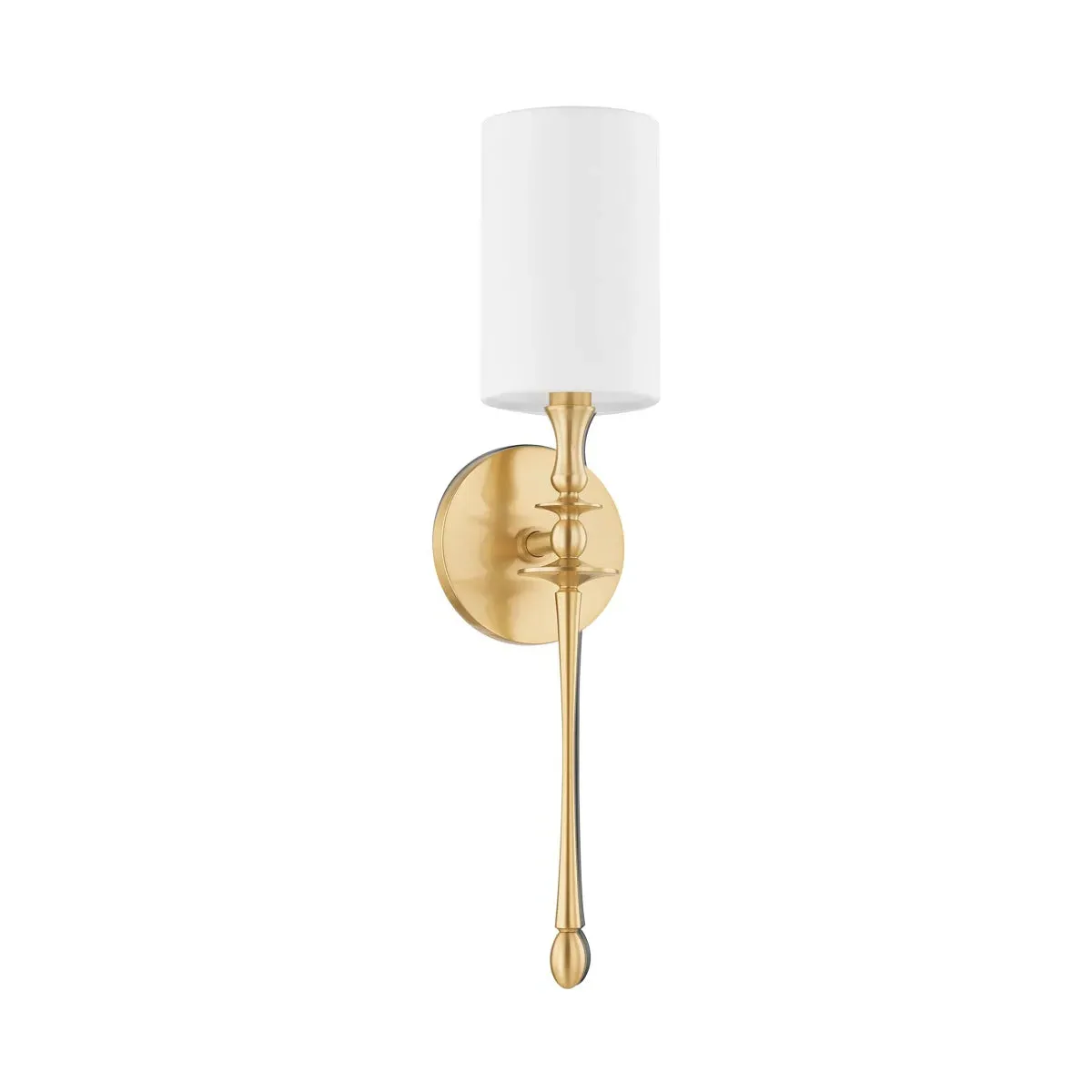 Prince Wall Sconce - Aged Brass, Linen product