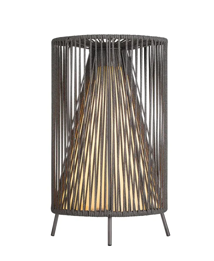 ROPE Tall Rechargeable Outdoor LED Lamp - Black product