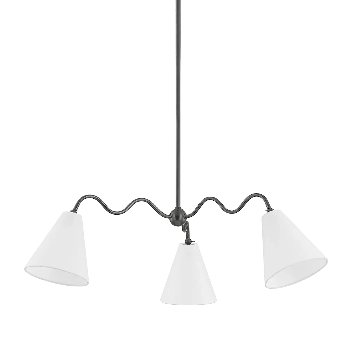 Sea Breeze 3-Light Small Chandelier - Old Bronze, Linen product