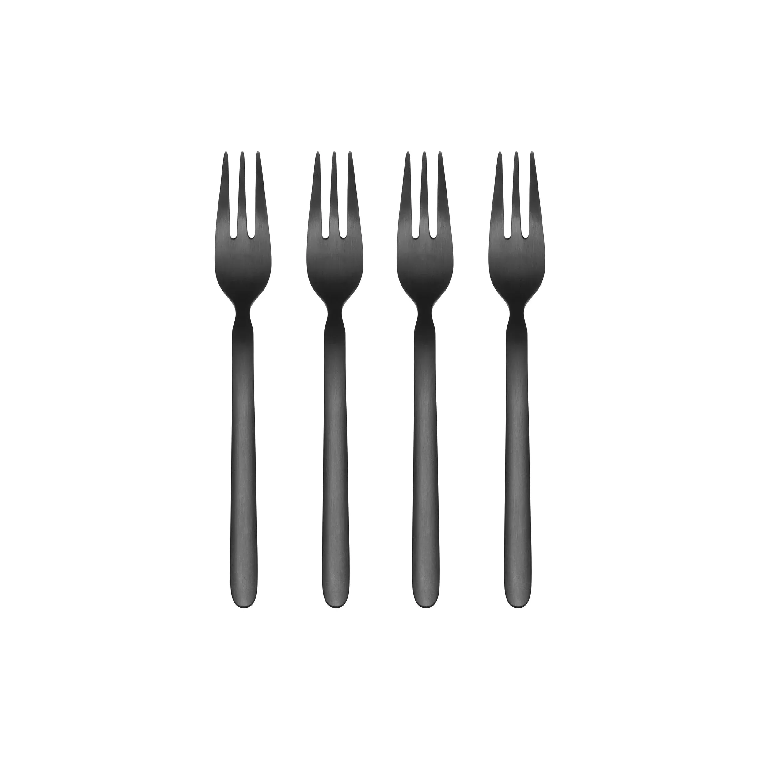 STELLA Cake Forks Set of 4 - Black, PVD Coated Stainless Steel product