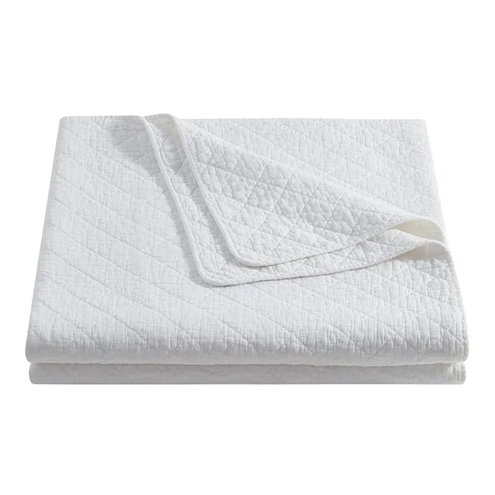 Stonewashed Gauze Quilt - Vintage White, Cotton product