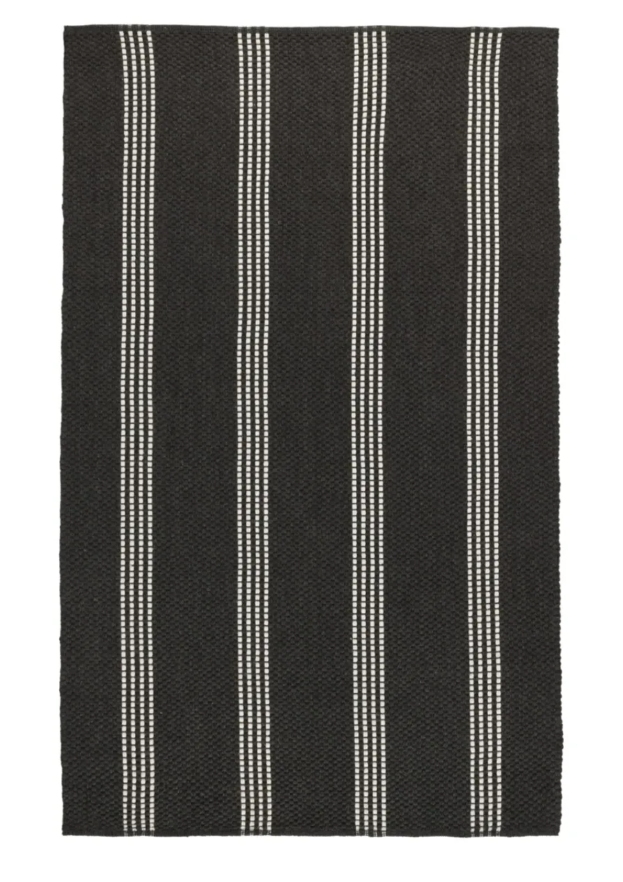 Stripe Indoor Outdoor Rug - Charcoal, PET Yarn product