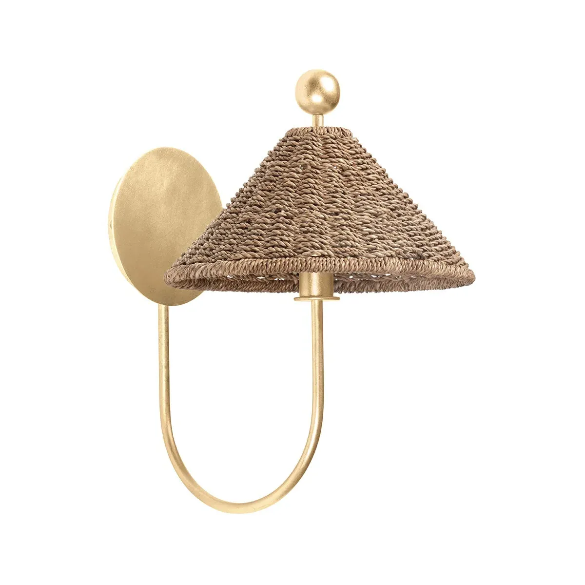 Surfside Woven Wall Sconce - Brass, Lampakanay product