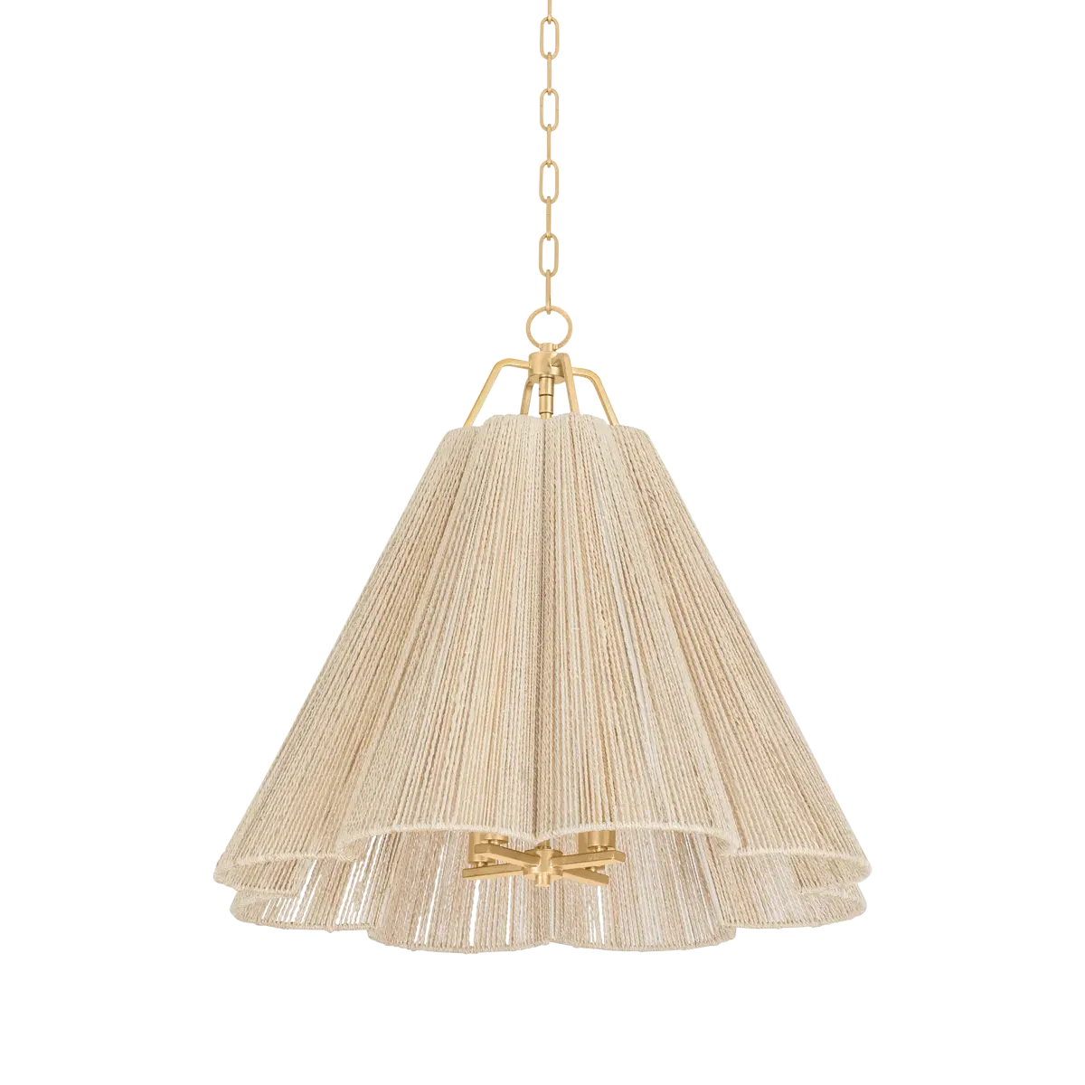 Sweet Daisy Large Woven Pendant Light - Bleached, Abaca product