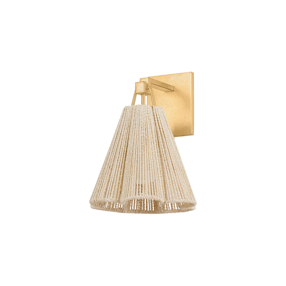 Sweet Daisy Woven Wall Sconce - Bleached, Abaca product