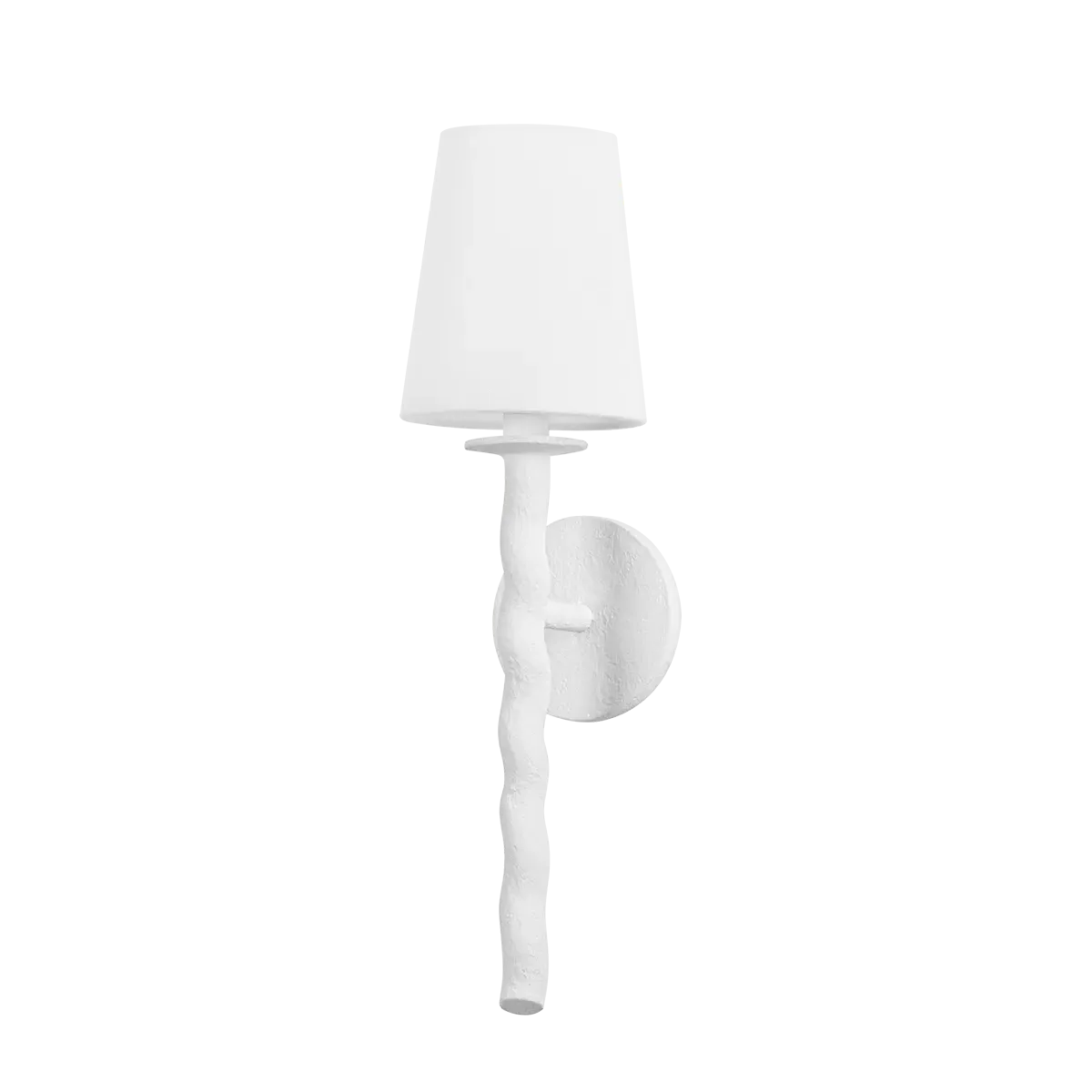 Sweet Sister Swirl Wall Sconce - White, Fabric product