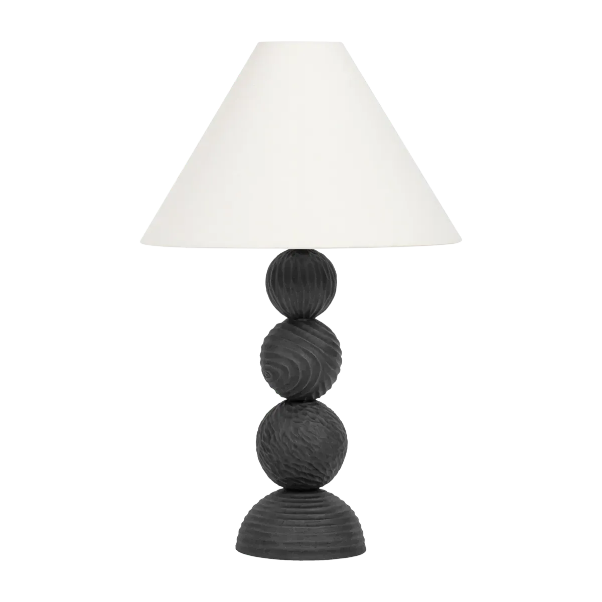 Sweet Stack Table Lamp with Pull Chain - Black, Ceramic product