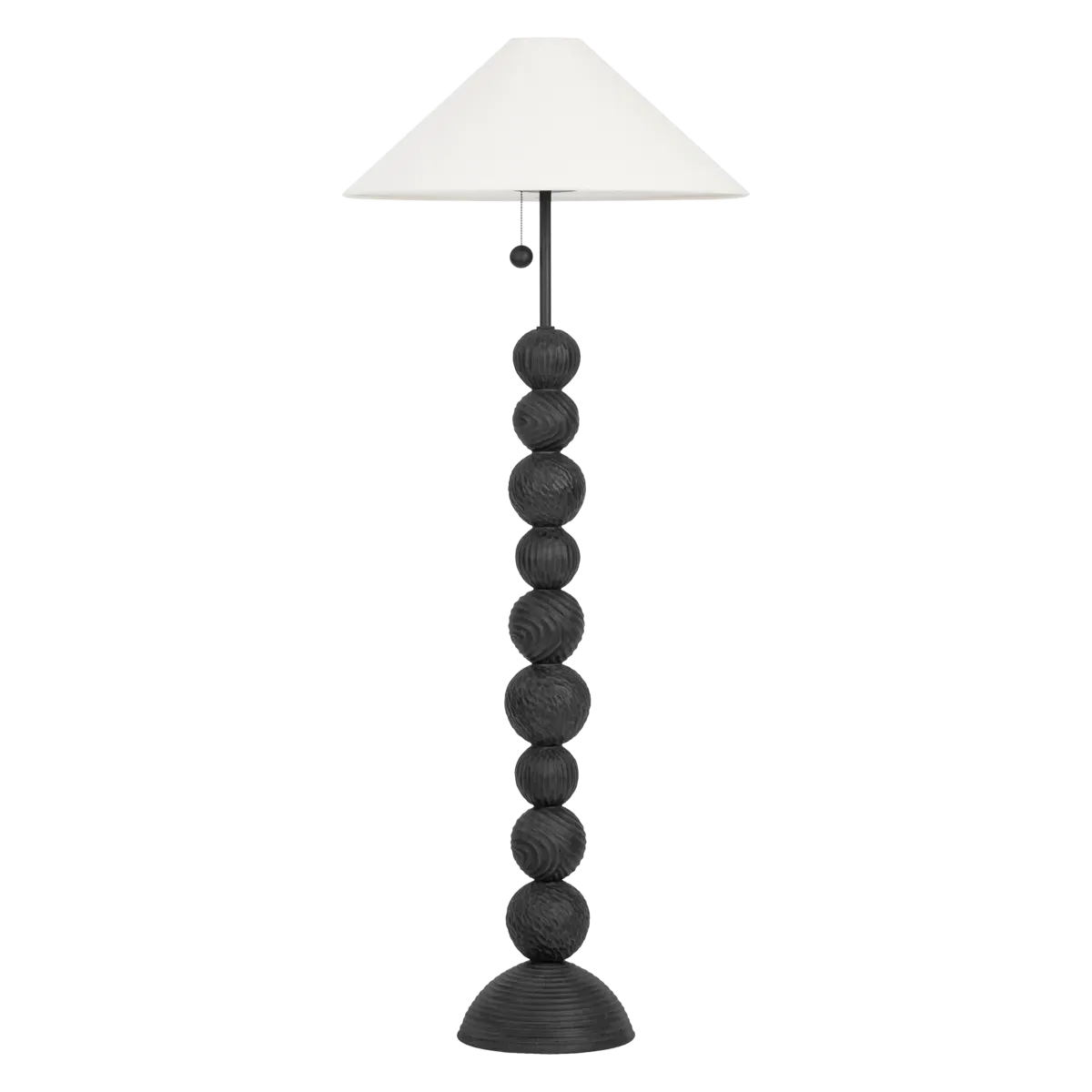 Sweet Stack Totem-Style Floor Lamp - Black, Ceramic product
