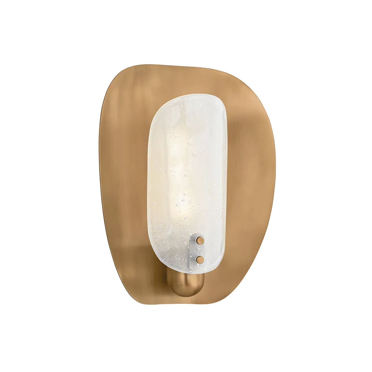 Thalia Shell Wall Sconce - Patina Brass, Cast Glass product