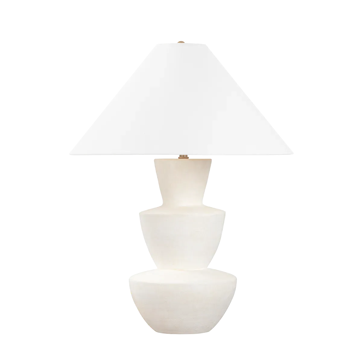 Victoria Stacked Bowl Table Lamp - White, Ceramic product