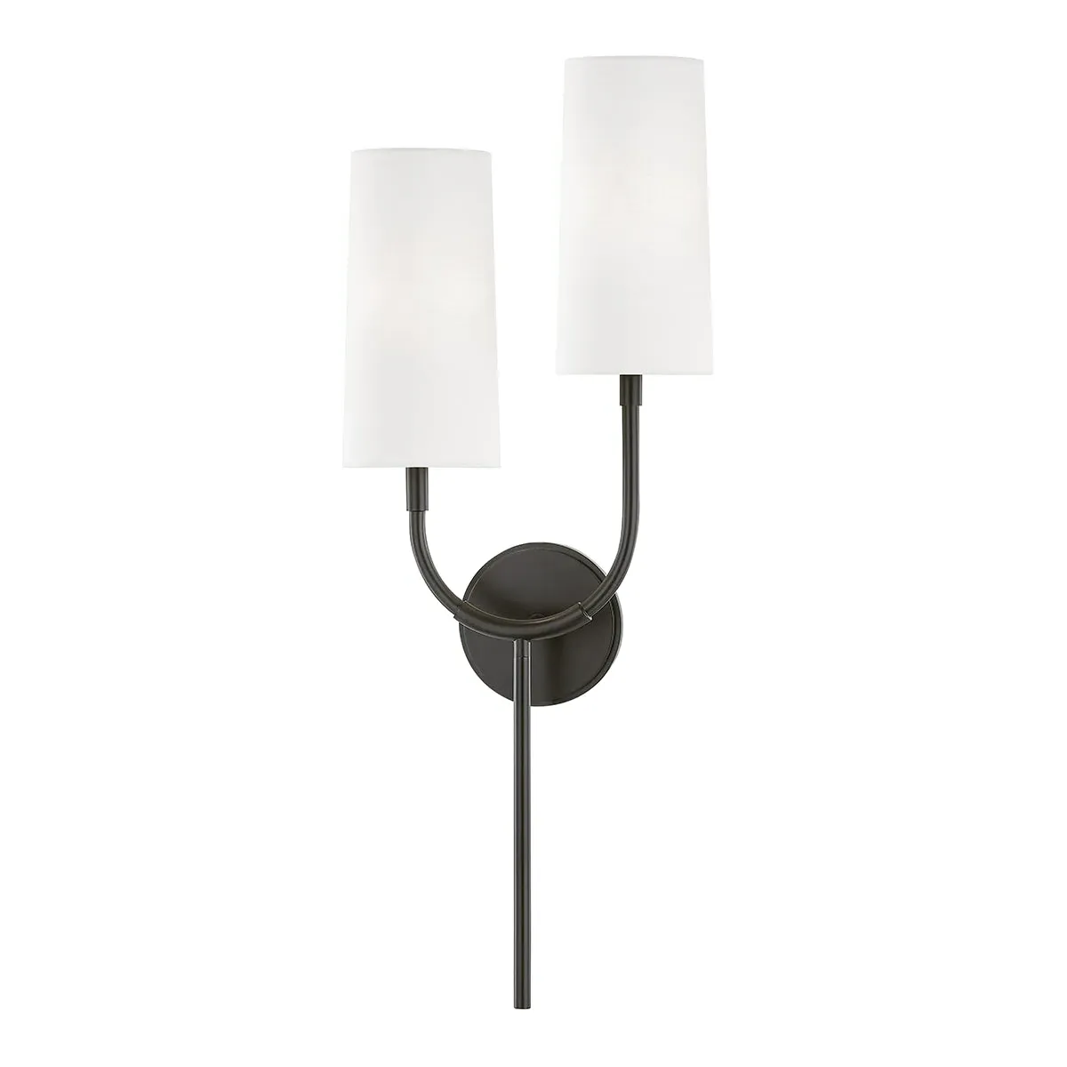 Viola Y-Shaped Wall Sconce - Old Bronze, Linen product