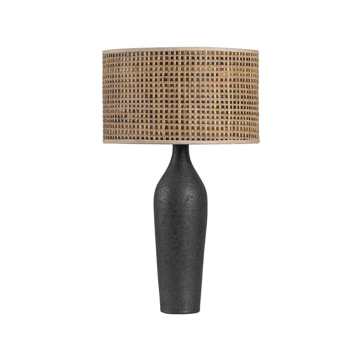 Watson Saguran Weave Table Lamp - Black, Ceramic product