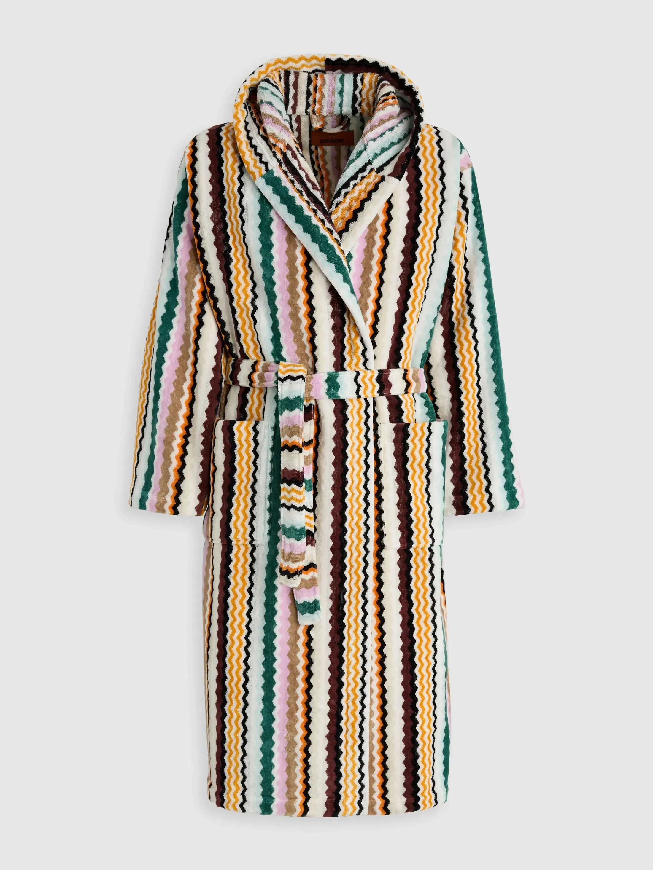 Aura Hooded Bathrobe - Multicoloured, Cotton Terry product