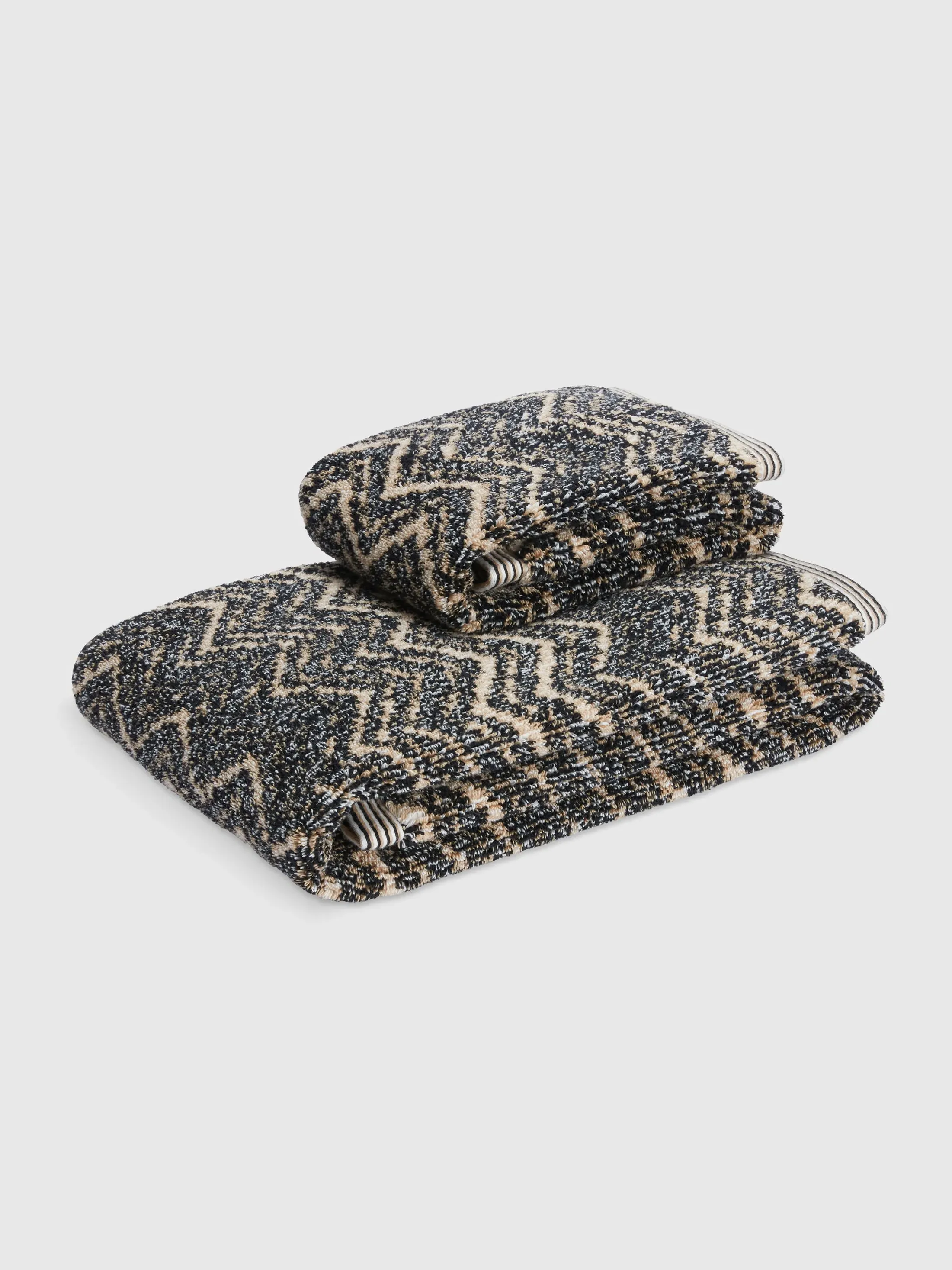 Azul 2-Piece Bath Towel Set - Brown, Cotton Terry product