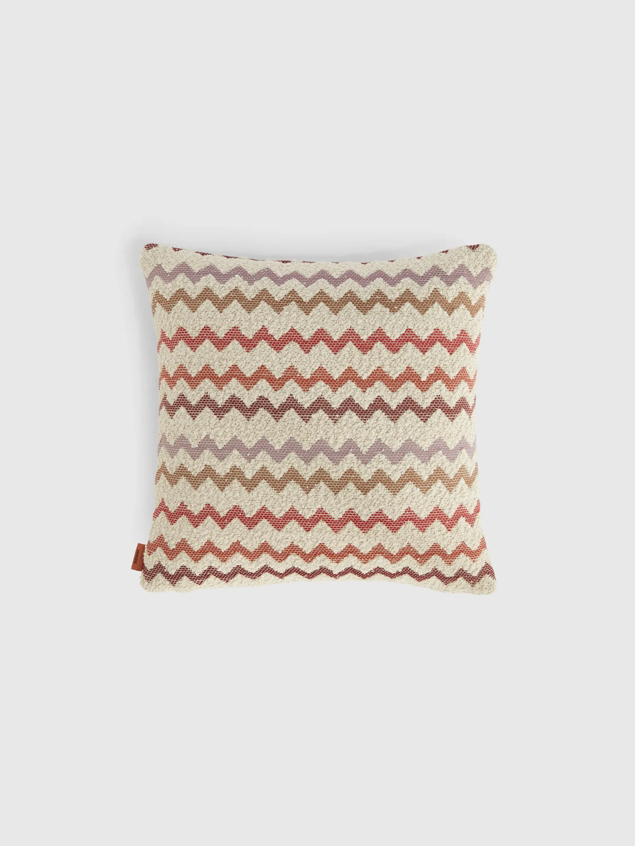 Capri Square Outdoor Cushion Zigzag Pattern - Red, Multicoloured product