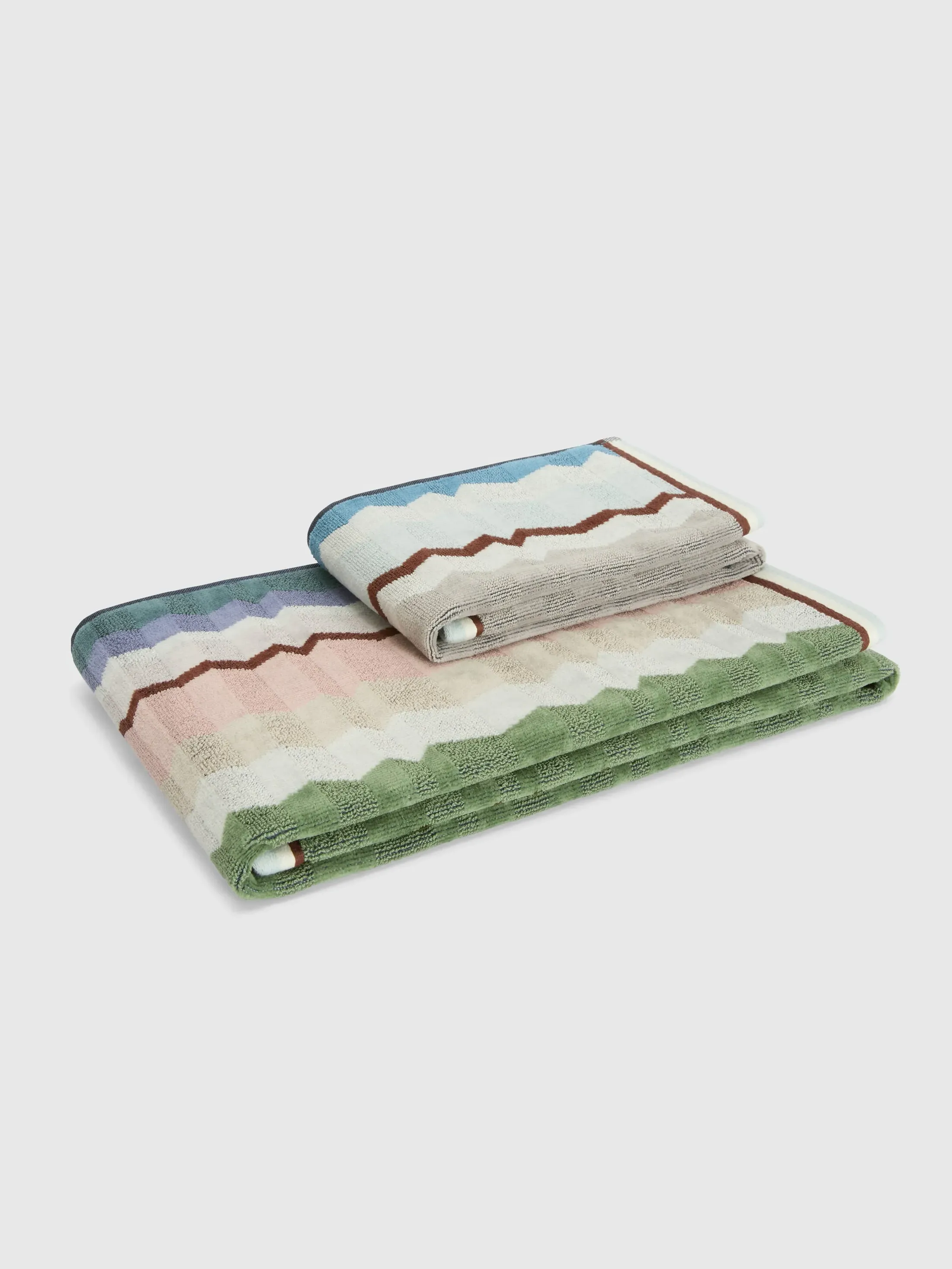 Eva Two-Piece Towel Set - Multicoloured, Cotton Terry product