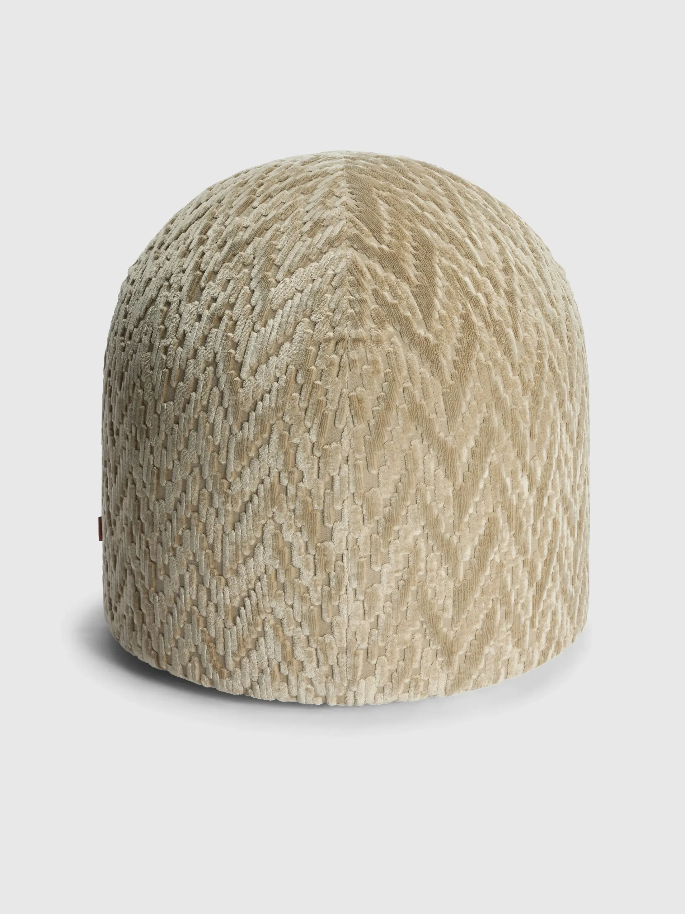 Fossile Square Pouf - Beige, Viscose & Cotton product