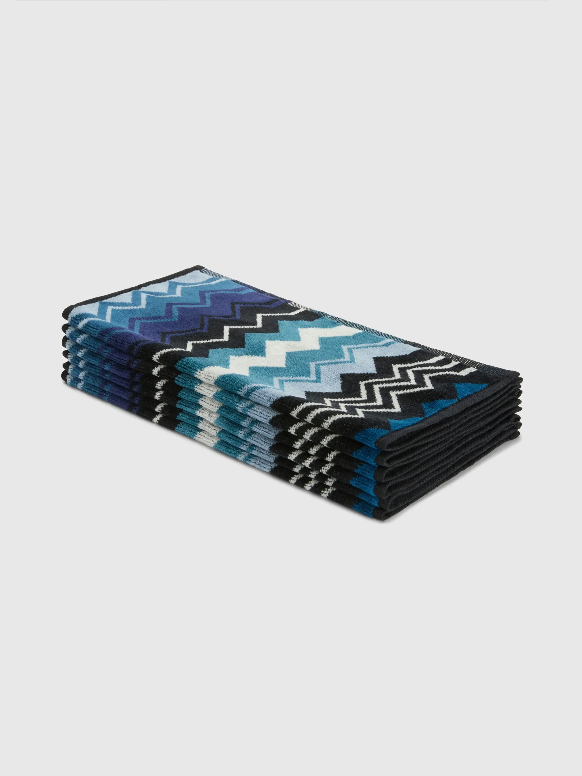 Giacomo 6-Piece Face Towel Set - Blue, Cotton product