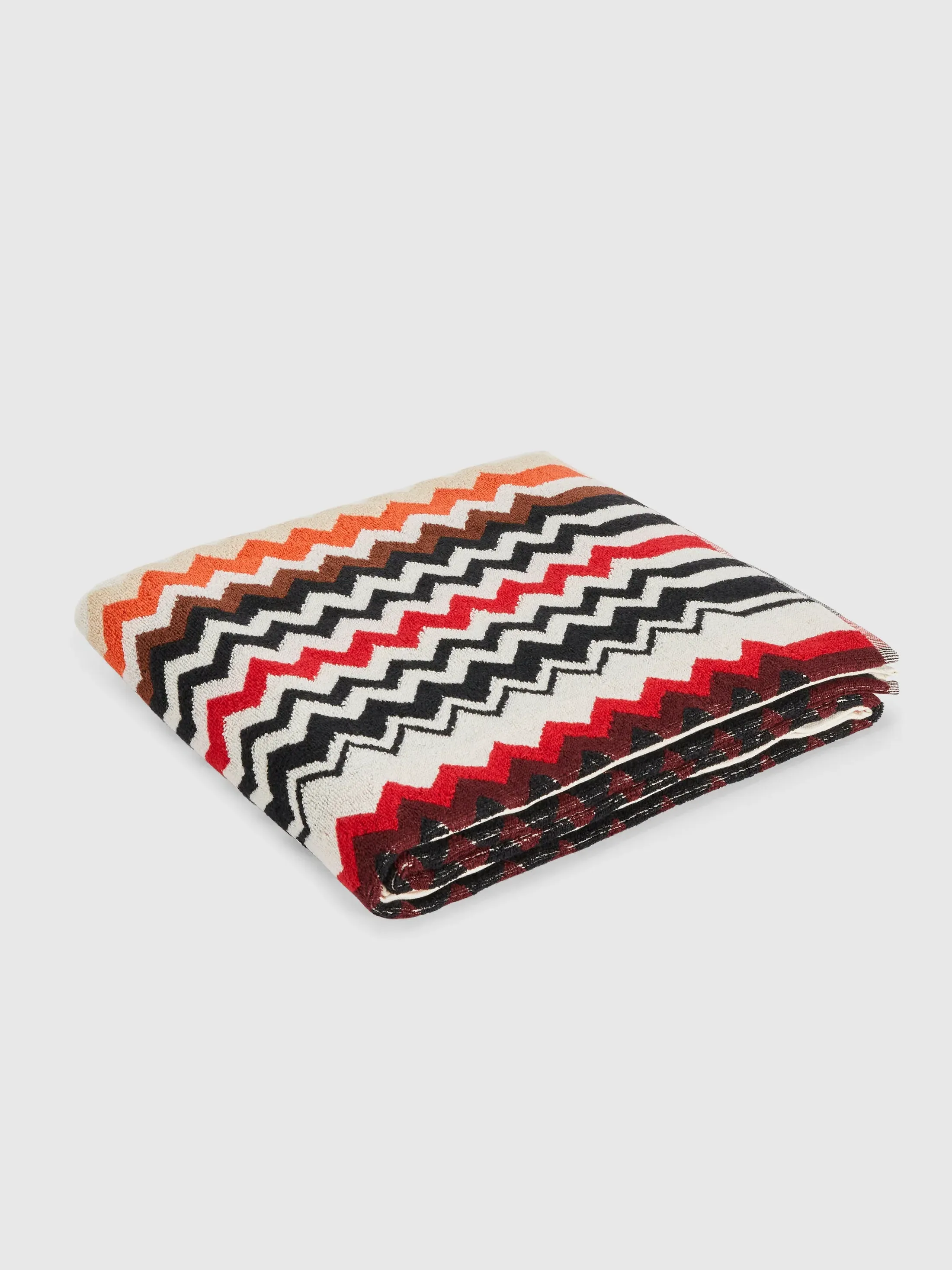 Missoni Bath Towel Zigzag - Red Multicoloured, Cotton Terry product
