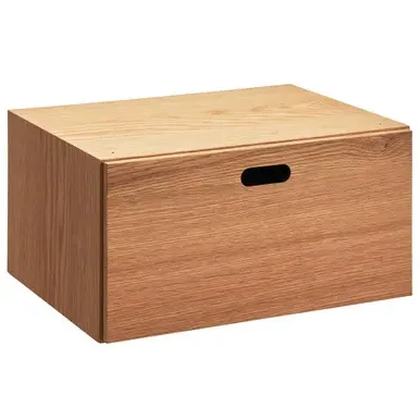 Half-Height 1-Drawer Storage Unit - Oak, MDF product