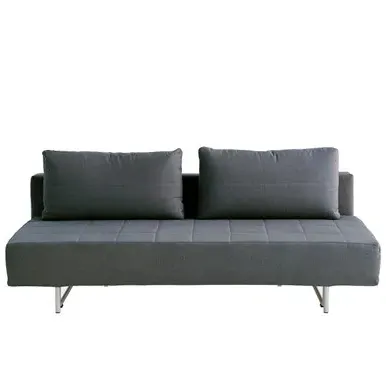 2-Seater Sofa Bed - Charcoal, Cotton Blend product