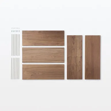 Walnut Stacking Shelving Unit 2-Tier - Walnut product