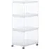 3 Tier Storage Shelf on Wheels - Clear by Muji, image 4