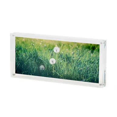 Acrylic Magnetic Photo Frame Panorama - Clear, Acrylic by Muji