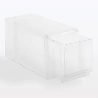 Additional Storage Drawer - Clear, Polypropylene by Muji, image 2