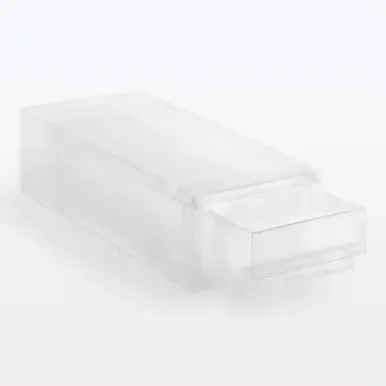 Additional Storage Drawer Small - Clear, Polypropylene by Muji, image 2
