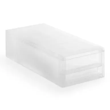 Additional Storage Drawer Small - Clear, Polypropylene by Muji