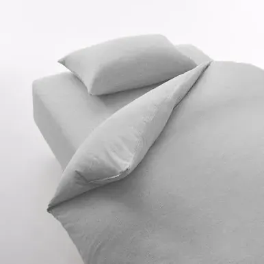 Cotton Jersey King Size Duvet Cover - Melange Grey product