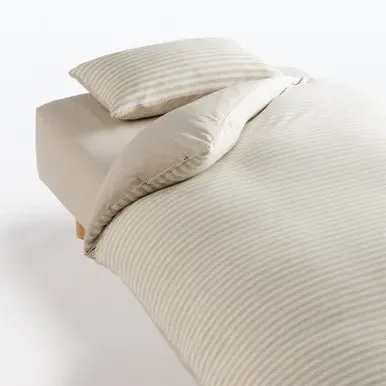 Cotton Jersey Single Duvet Cover - Melange Navy alternate view
