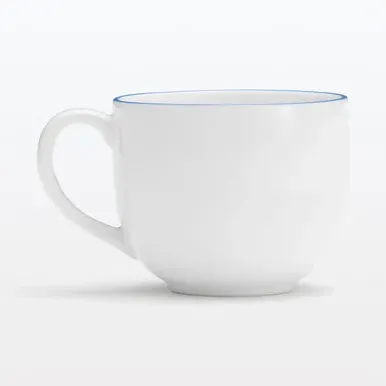 Everyday Tableware Coffee Cup - Blue Stripes alternate view