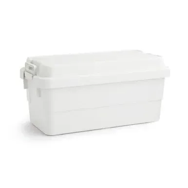 Extra Large Sturdy Storage Box with Lid - Dark Grey by Muji