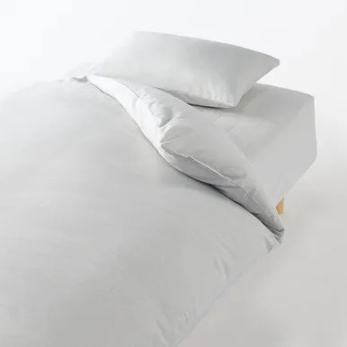 Flannel Cotton Queen Size Duvet Cover - Grey by Muji, alternate view