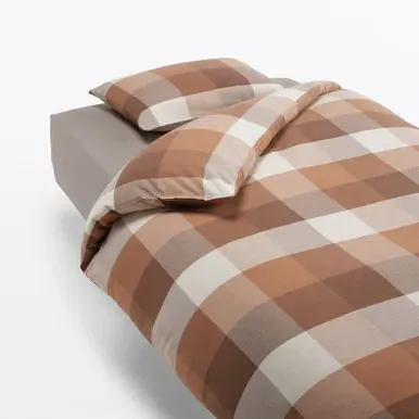 Flannel Cotton Single Duvet Cover - Beige by Muji