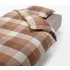 Flannel Cotton Single Duvet Cover - Orange Check by Muji, image 4
