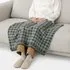Flannel Cotton Throw - Orange Check by Muji, image 4