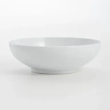 Hakuji Porcelain Ramen Bowl with Rib Detail - White alternate view