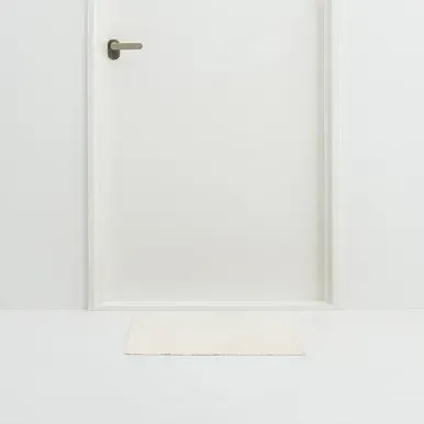 Handwoven Mat - Beige, Organic Cotton by Muji, alternate view